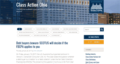 Desktop Screenshot of classactionohioblog.com
